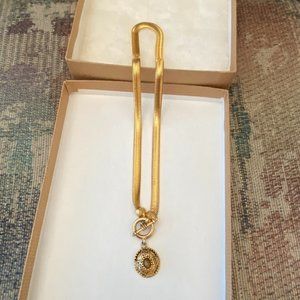 Goldtone Tiger Eye Color Necklace